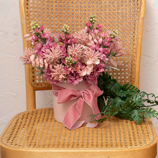 Ribbon Premium Plush Velvet Woven Edge Dusty Pink (38mmx20m)