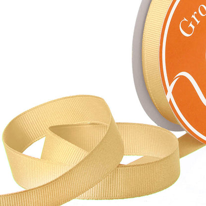Ribbon Plain Grosgrain Butter Neutral (15mmx30m)