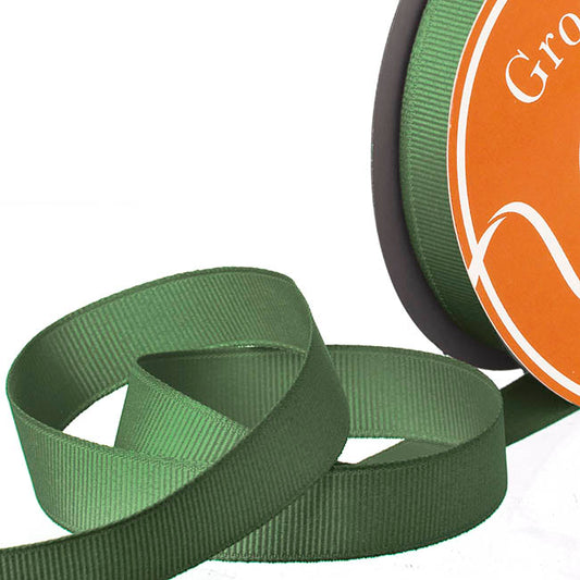 Ribbon Plain Grosgrain Fern Green (15mmx30m)