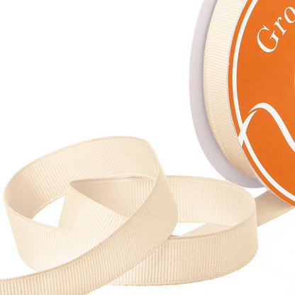 Ribbon Plain Grosgrain Ivory (15mmx30m)