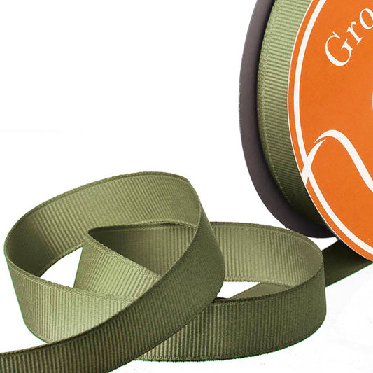 Ribbon Plain Grosgrain Moss Green (15mmx30m)