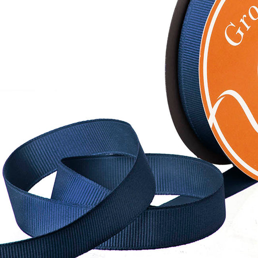 Ribbon Plain Grosgrain Navy (15mmx30m)