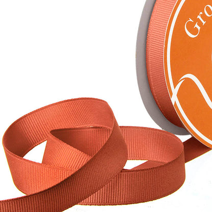 Ribbon Plain Grosgrain Burnt Ochre (15mmx30m)