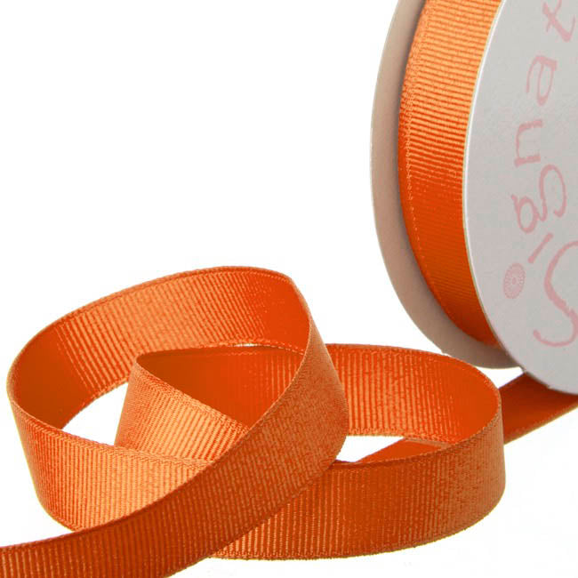 Ribbon Plain Grosgrain Orange (15mmx20m)