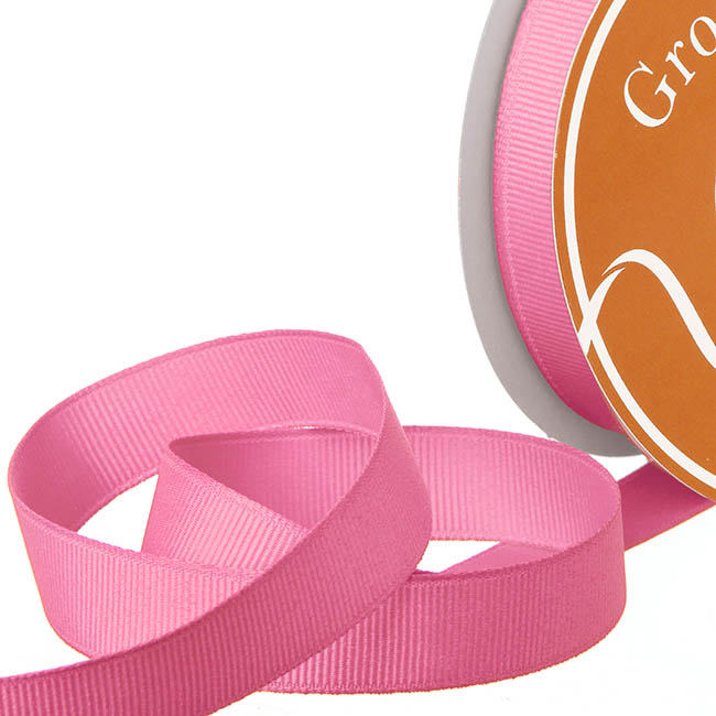 Ribbon Plain Grosgrain Deep Pink (15mmx30m)