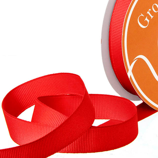 Ribbon Plain Grosgrain Red (15mmx30m)