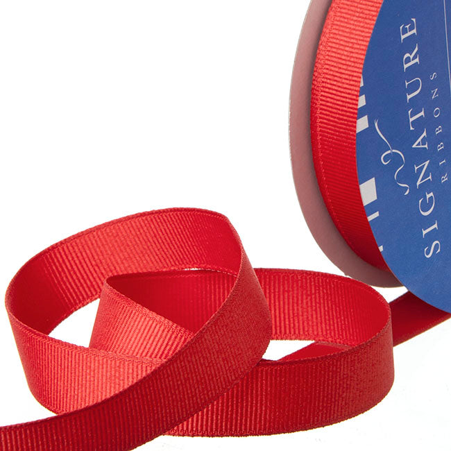 Ribbon Plain Grosgrain Rouge Red (15mmx20m)
