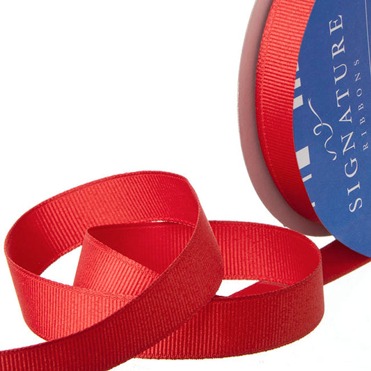 Ribbon Plain Grosgrain Rouge Red (15mmx20m)