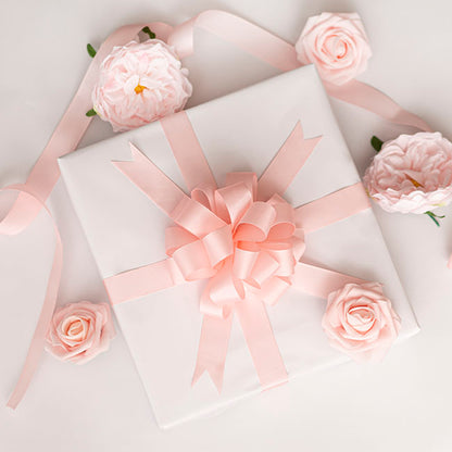 Jumbo Bulk Ribbon Grosgrain Plain Baby Pink (25mmx100m)