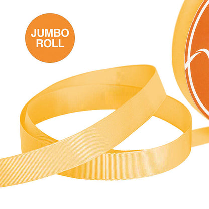 Jumbo Bulk Ribbon Grosgrain Plain Buttercup (25mmx100yd)