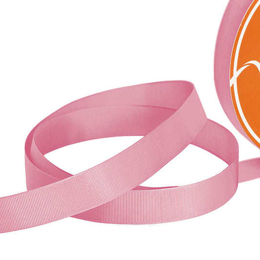 Jumbo Bulk Ribbon Grosgrain Plain Dusty Pink (25mmx100yd)