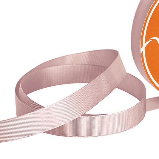 Jumbo Bulk Ribbon Grosgrain Plain Dusk Pink (25mmx100yd)