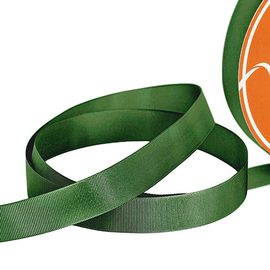 Jumbo Bulk Ribbon Grosgrain Plain Fern Green (25mmx100yd)