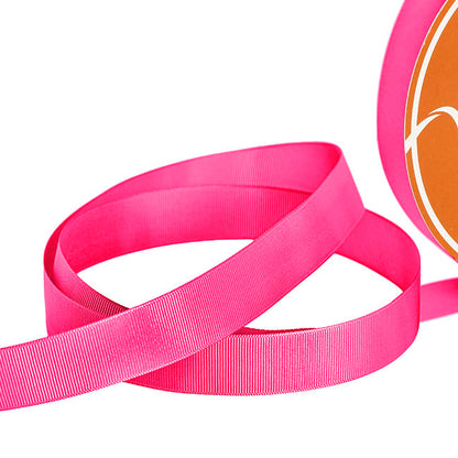 Jumbo Bulk Ribbon Grosgrain Plain Hot Pink (25mmx100yd)