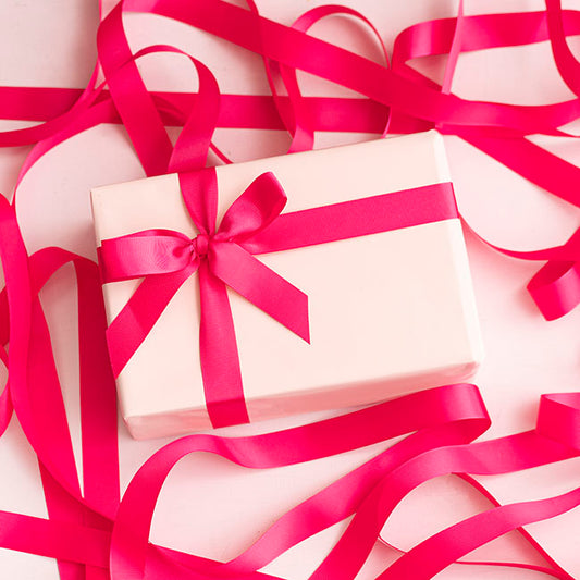 Jumbo Bulk Ribbon Grosgrain Plain Hot Pink (25mmx100m)