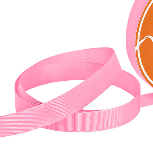Jumbo Bulk Ribbon Grosgrain Plain Medium Pink (25mmx100yd)