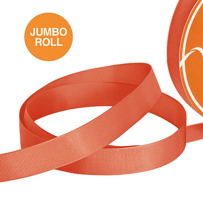 Jumbo Bulk Ribbon Grosgrain Plain Burnt Ochre (25mmx100yd)