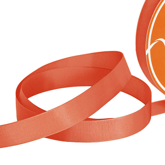 Jumbo Bulk Ribbon Grosgrain Plain Burnt Ochre (25mmx100yd)