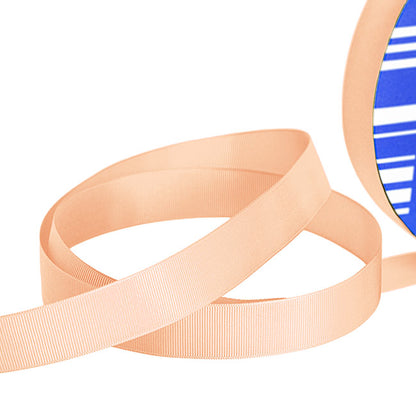 Jumbo Bulk Ribbon Grosgrain Plain Peach (25mmx100m)