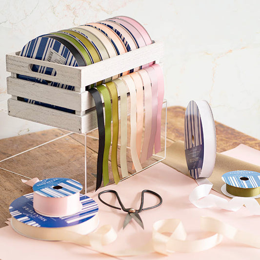 Jumbo Bulk Ribbon Grosgrain Plain Dark Pink (25mmx100m)