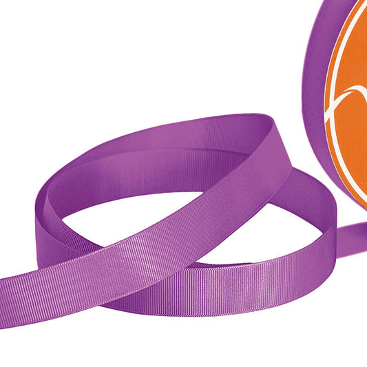 Jumbo Bulk Ribbon Grosgrain Plain Purple (25mmx100yd)