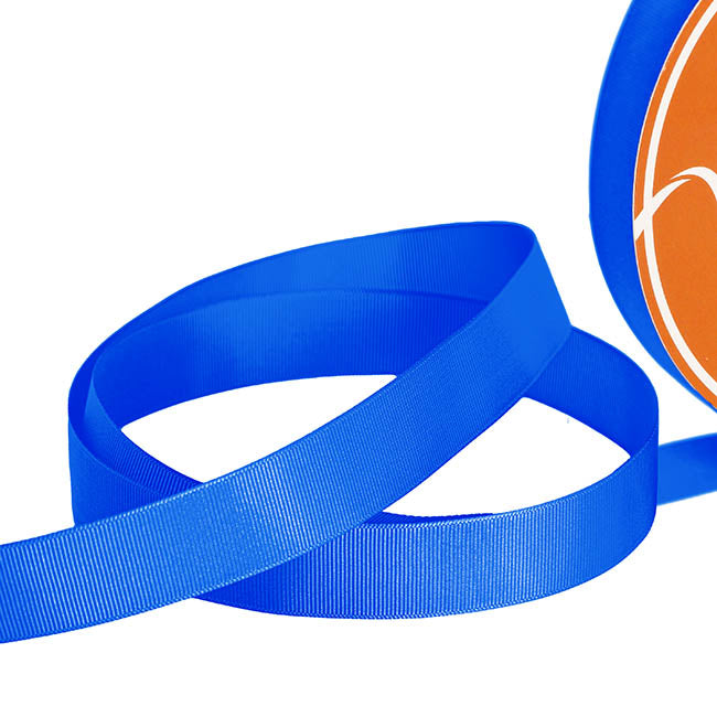 Jumbo Bulk Ribbon Grosgrain Plain Royal Blue (25mmx100yd)