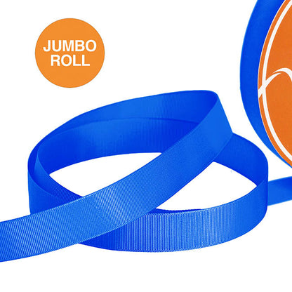 Jumbo Bulk Ribbon Grosgrain Plain Royal Blue (25mmx100yd)