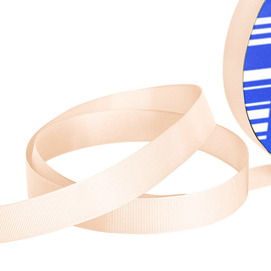 Jumbo Bulk Ribbon Grosgrain Plain Rose Gold (25mmx100m)