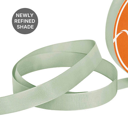 Jumbo Bulk Ribbon Grosgrain Plain Sage (25mmx100yd)