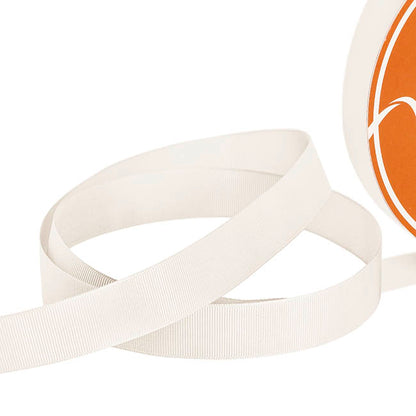Jumbo Bulk Ribbon Grosgrain Plain White (25mmx100yd)