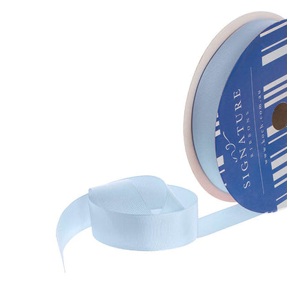 Bulk Grosgrain Ribbon Plain Baby Blue (25mmx50m)