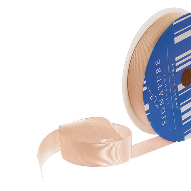 Bulk Grosgrain Ribbon Plain Nude (25mmx50m)