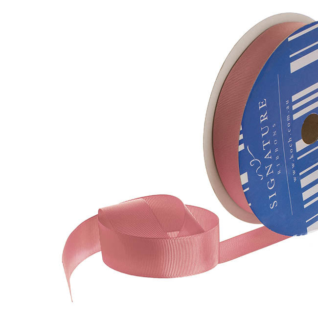 Bulk Grosgrain Ribbon Plain Dark Pink (25mmx50m)