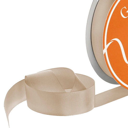 Ribbon Plain Grosgrain Champagne (25mmx30m)