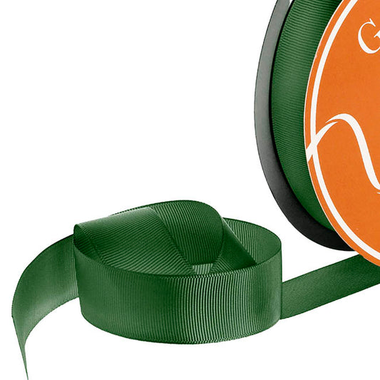 Ribbon Plain Grosgrain Fern Green (25mmx30m)