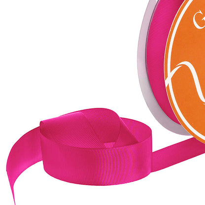 Ribbon Plain Grosgrain Hot Pink (25mmx30m)