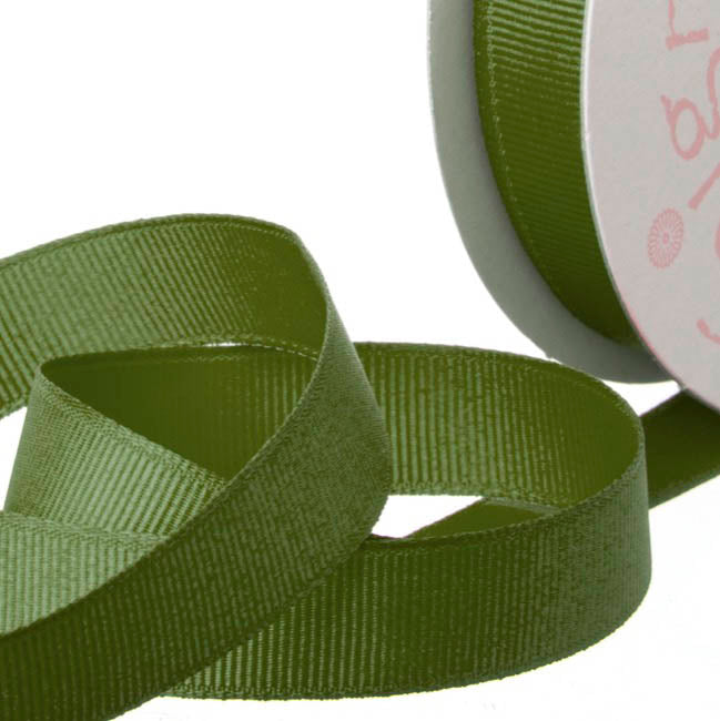 Ribbon Plain Grosgrain Olive (25mmx20m)
