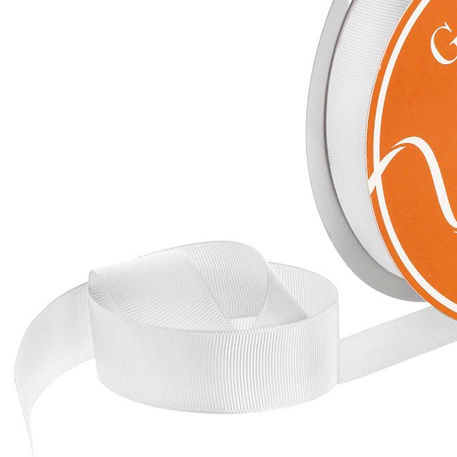 Ribbon Plain Grosgrain White (25mmx30m) – Koch & Co Pty Ltd