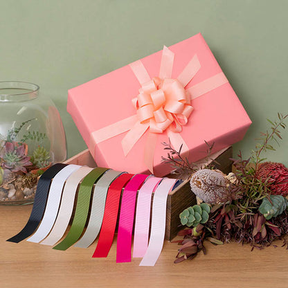Ribbon Bio-Poly Blend Grosgrain Baby Pink (25mmx25m)