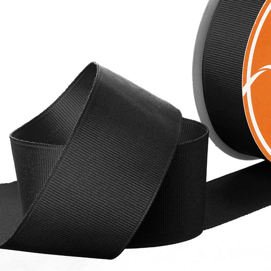 Ribbon Plain Grosgrain Black (38mmx30m)