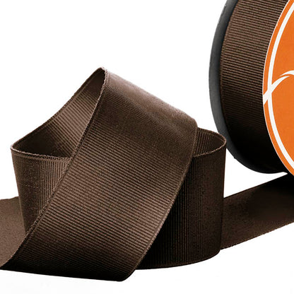 Ribbon Plain Grosgrain Chocolate