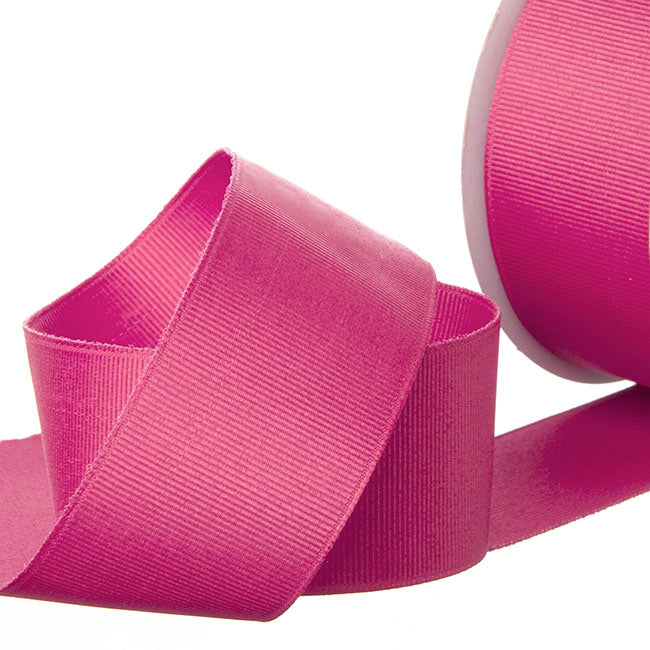 Ribbon Plain Grosgrain Hot Pink (38mmx20m)