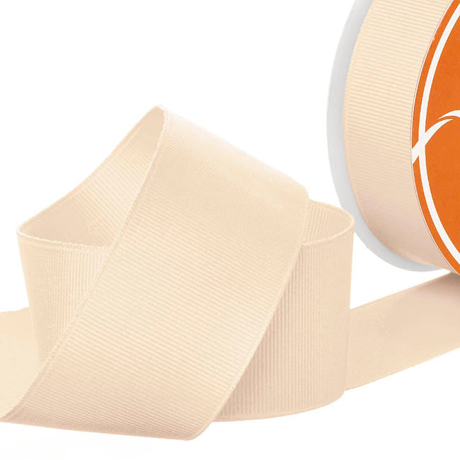 Ribbon Plain Grosgrain Ivory (38mmx30m)