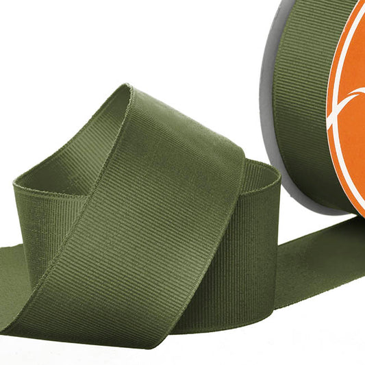 Ribbon Plain Grosgrain Moss Green (38mmx30m)