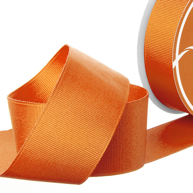 Ribbon Plain Grosgrain Orange (38mmx30m)