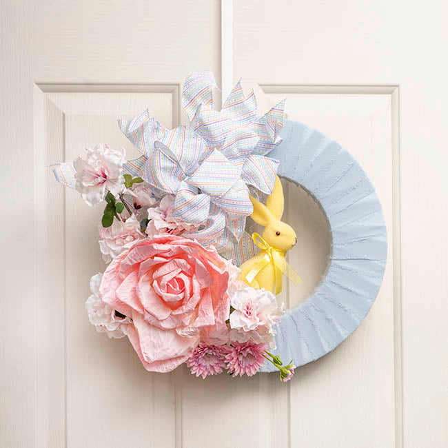 Ribbon Linen Pastel Delight on White Wire Edge (50mmx20m)