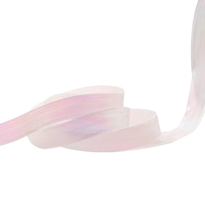 Ribbon Taffeta Iridescent Metallic White (15mmx25m)