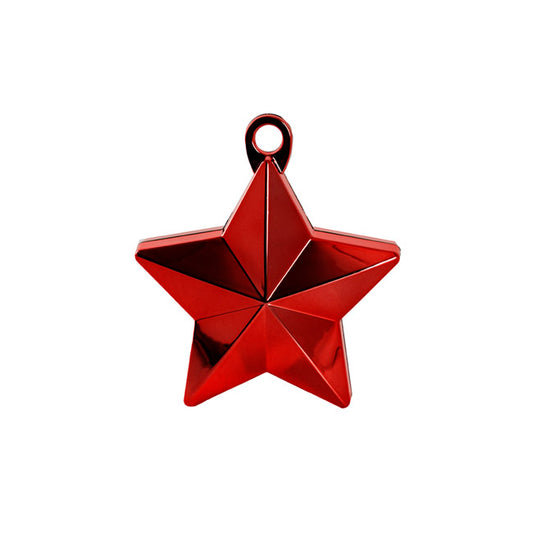 Balloon Weight Star (9.5cmHx9.5cmL) Metallic Red 140g