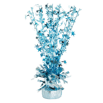 Balloon Weight Bursting Star Metallic Blue (30cmH)