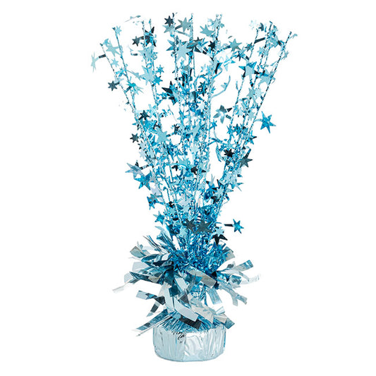 Balloon Weight Bursting Star Metallic Blue (30cmH)